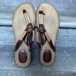 Born Concept Women’s Cushion Insole Flat Thong Sandals Size 10 Flip Flops